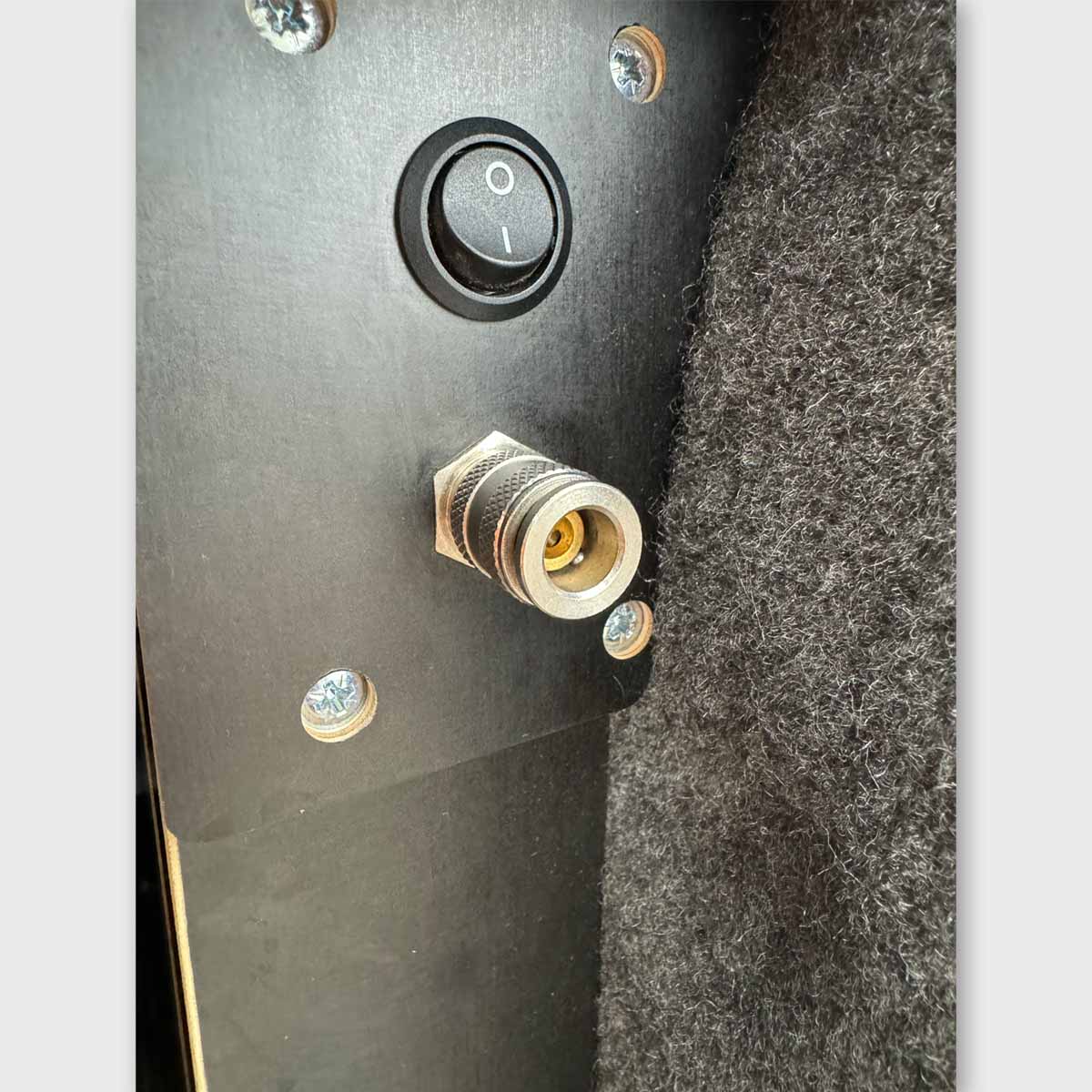 Quick coupling "bulkhead mounting" with 10mm hose nozzle