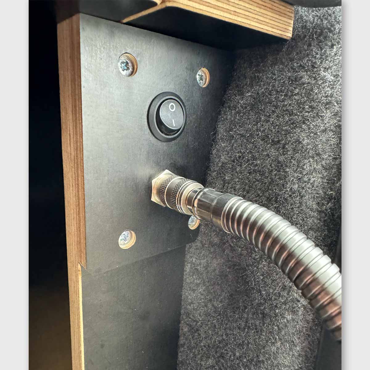 Quick coupling "bulkhead mounting" with 10mm hose nozzle