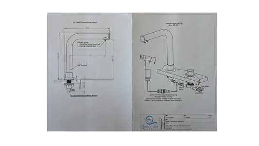 Countertop Faucet Swivel 'Dark Edition'