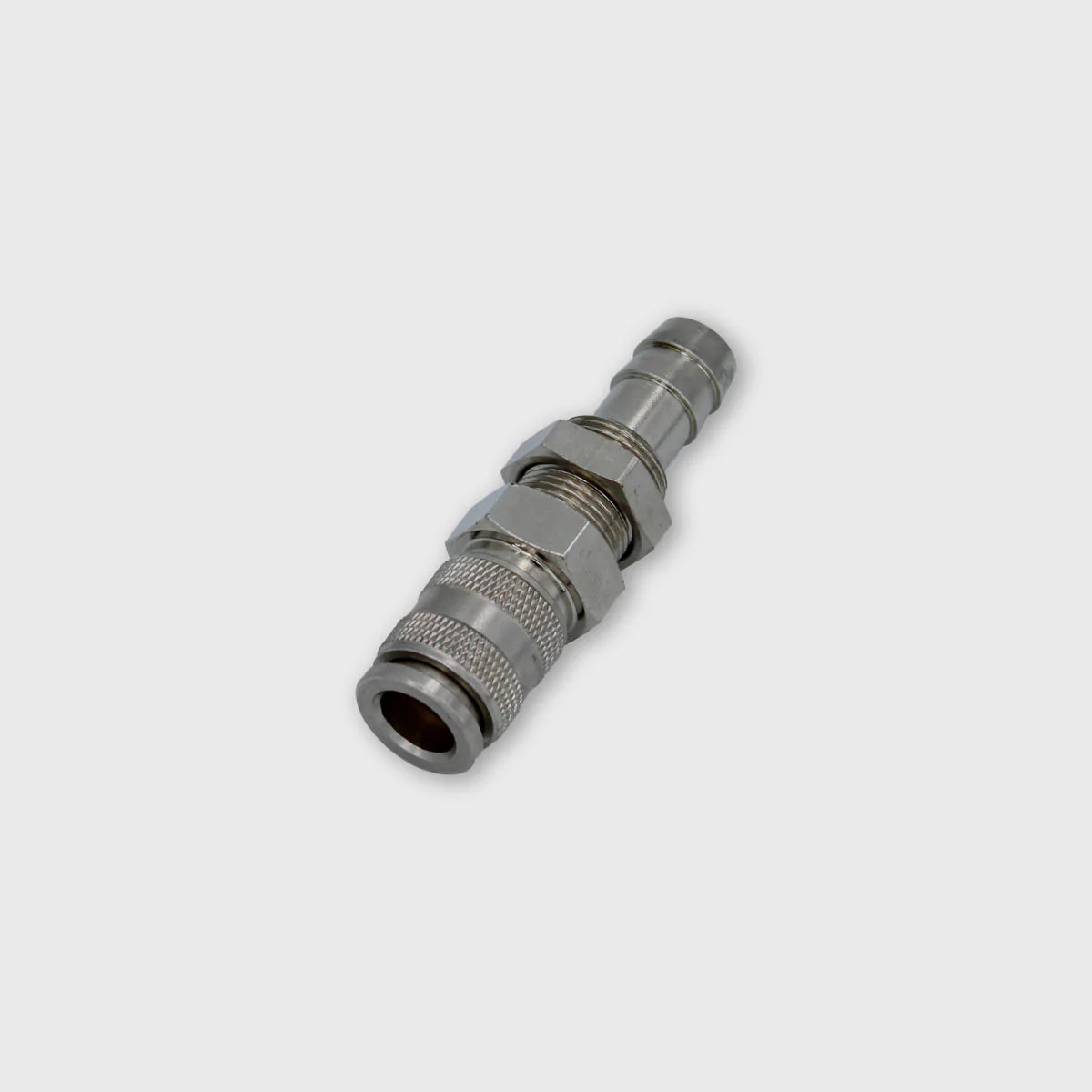 Quick coupling "bulkhead mounting" with 10mm hose nozzle