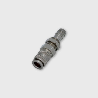 Quick coupling "bulkhead mounting" with 10mm hose nozzle