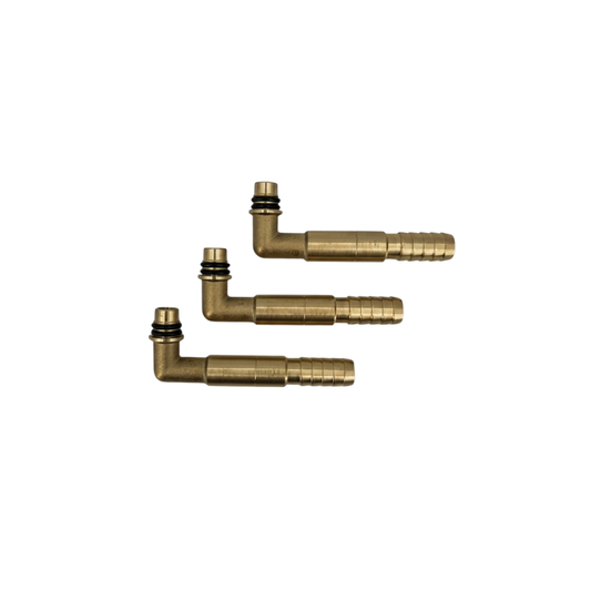 Brass Elbows connections for Queensize mixers (3X)