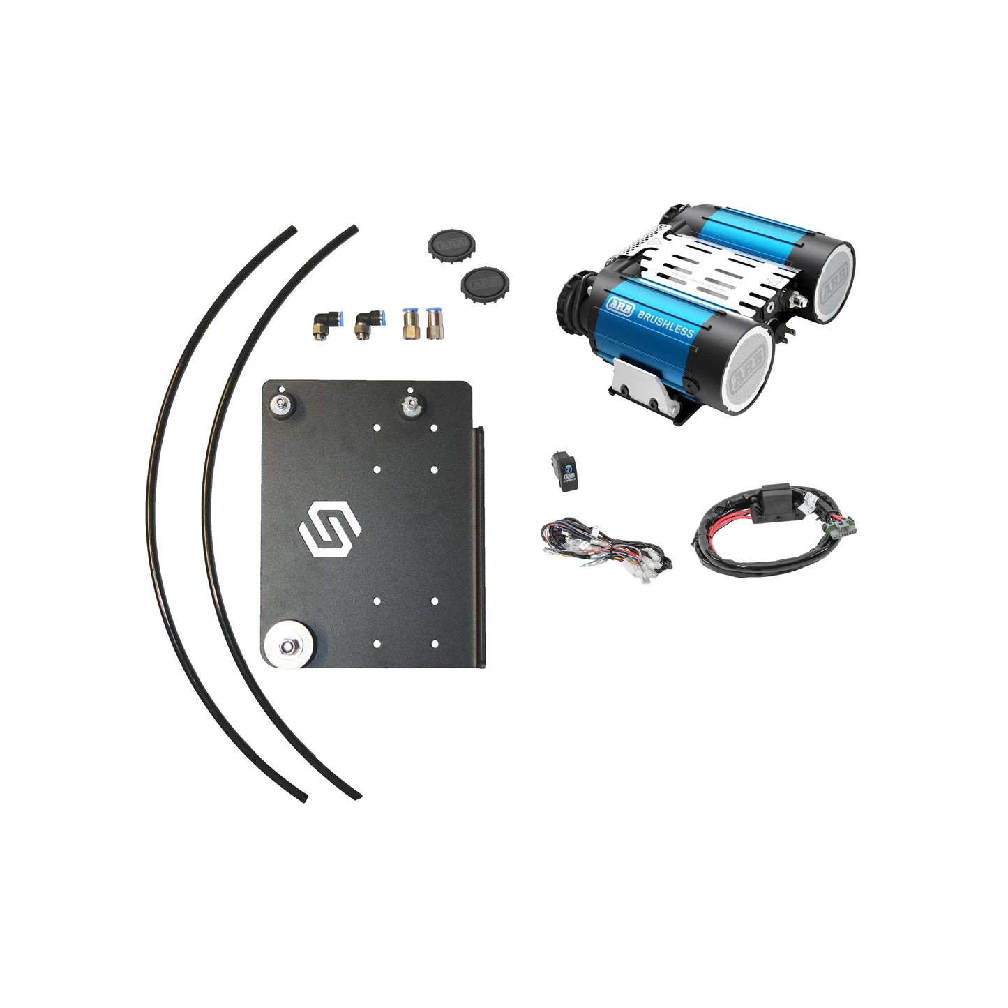 Brushless Twin Air Compressor Bundle