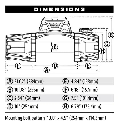 Winch VR EVO 12-S 5440KG 12V